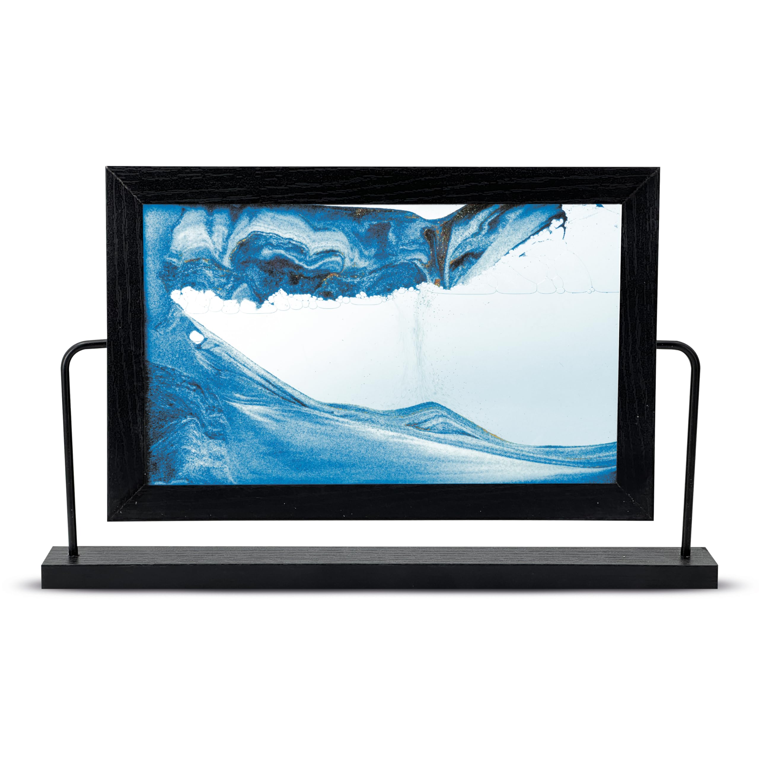 Ingenious Black Rectangular Sandscape Art