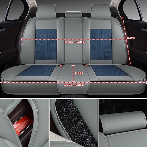 Miniatura 126 de GXT Bench Seat Cover, Premium Faux Leather Bench Seat Covers for Trucks - Universal Fit for Most Sedans SUV Pick-up Truck, Durable for Long Lasting