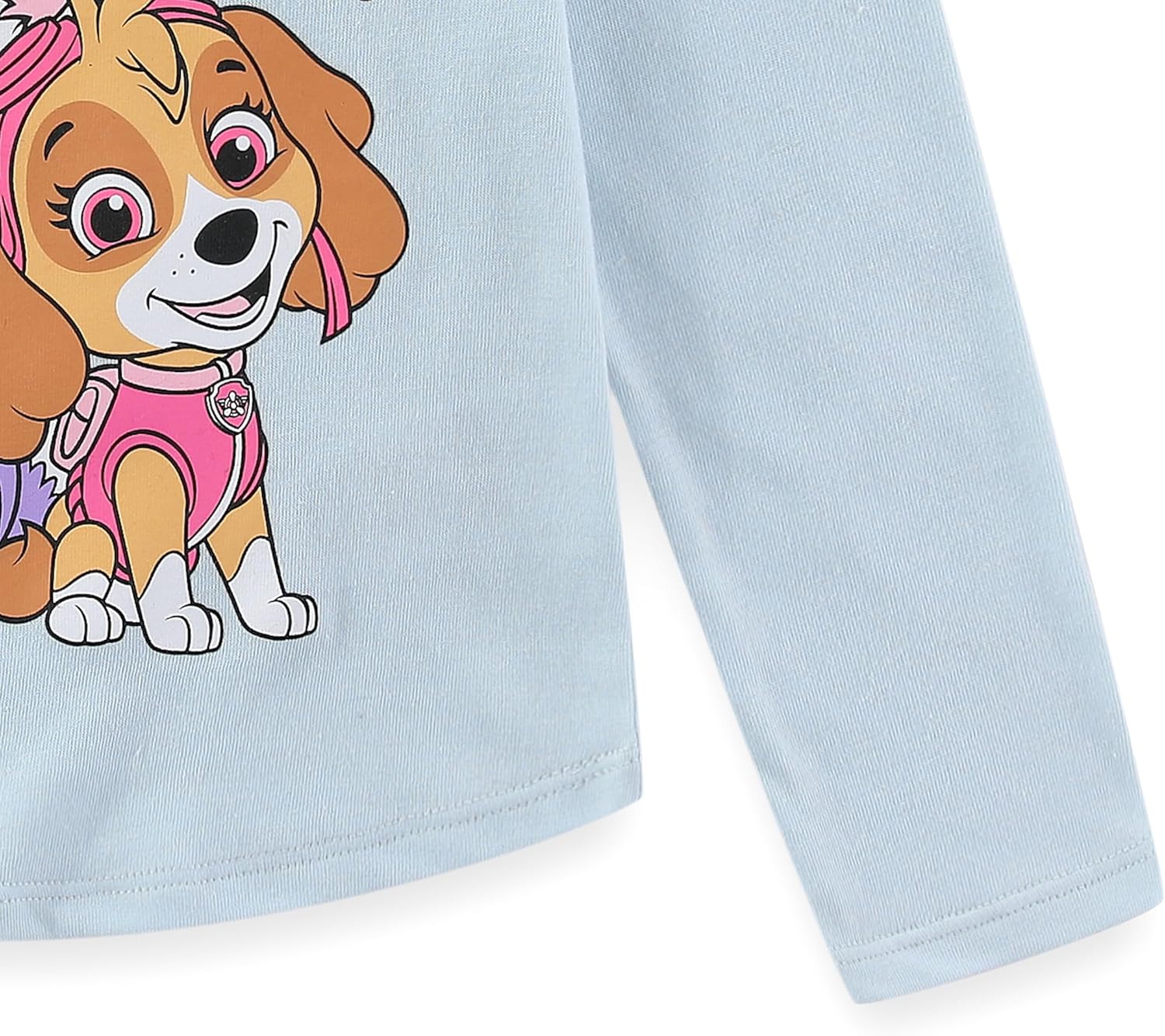 Paw Patrol Nickelodeon Skye and Everest Girls Long Sleeve Shirt and Twill Skirt Set for Toddler and Big Kids - Image 5
