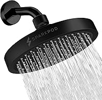 Vista 27 de SparkPod Cabezal de ducha – Lluvia de alta presión – Diseño de lujo de alta calidad – Reemplazo ajustable fácil de limpiar para tus cabezales