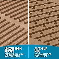 Vista 8 de BDK ProLiner - Alfombrillas para coches, camiones, SUV, 3 piezas, alfombrillas para todo tipo de clima con diseño de ajuste universal, alfombrillas