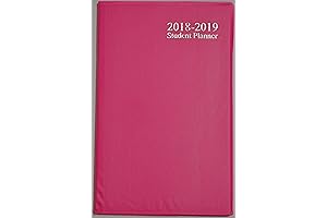2018-2019 Student Planner/Calendar with Jot Weekly View, (Pink)