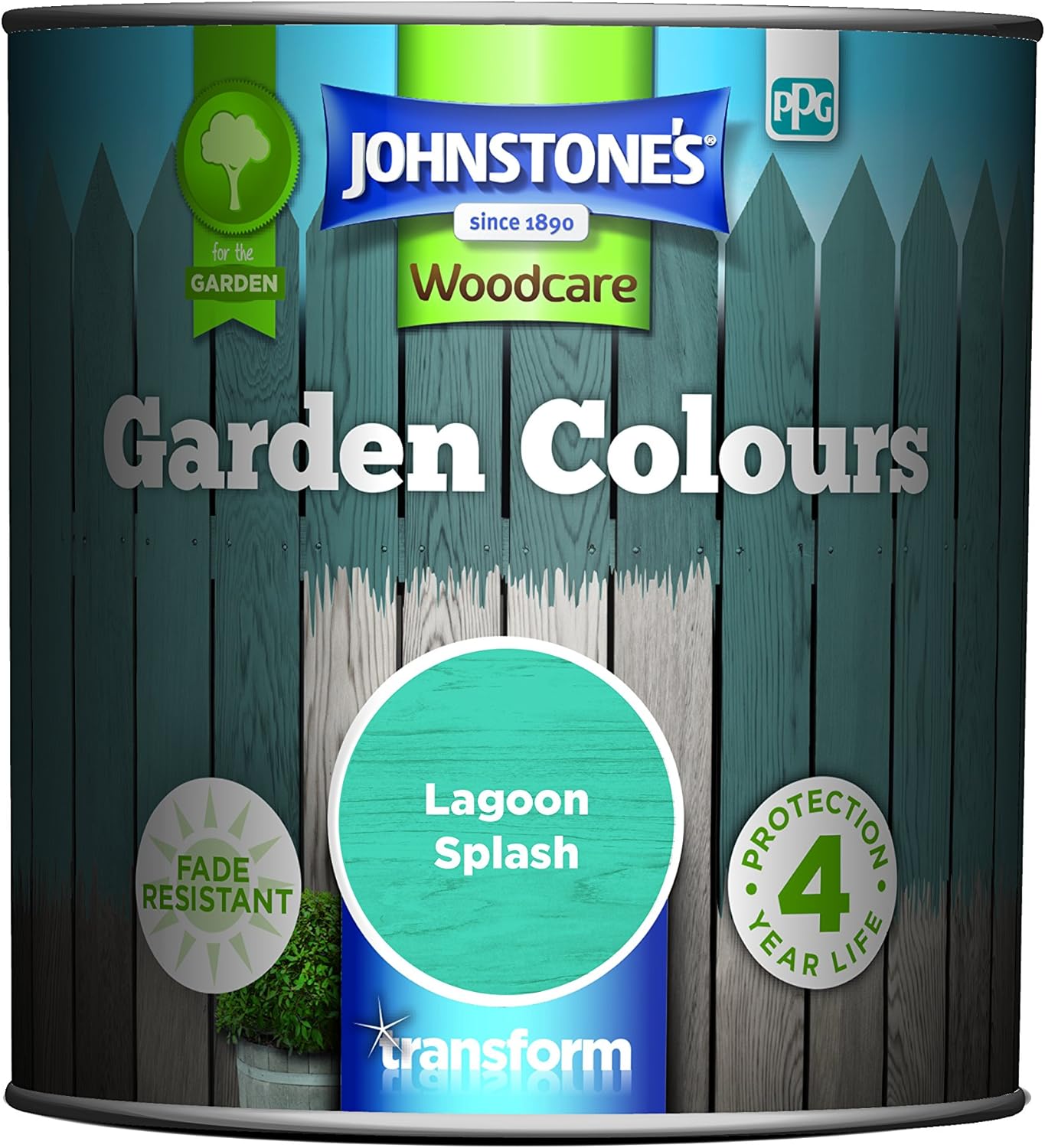Johnstone’s, Garden Colours, Lagoon Splash, Exterior Wood Paint, Fade Resistant, Suitable for Garden Furniture Outdoors