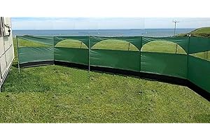 Windbreaker Wind Privacy Screen Camping Blocker 5 Panel Garden Beach Wind Shield