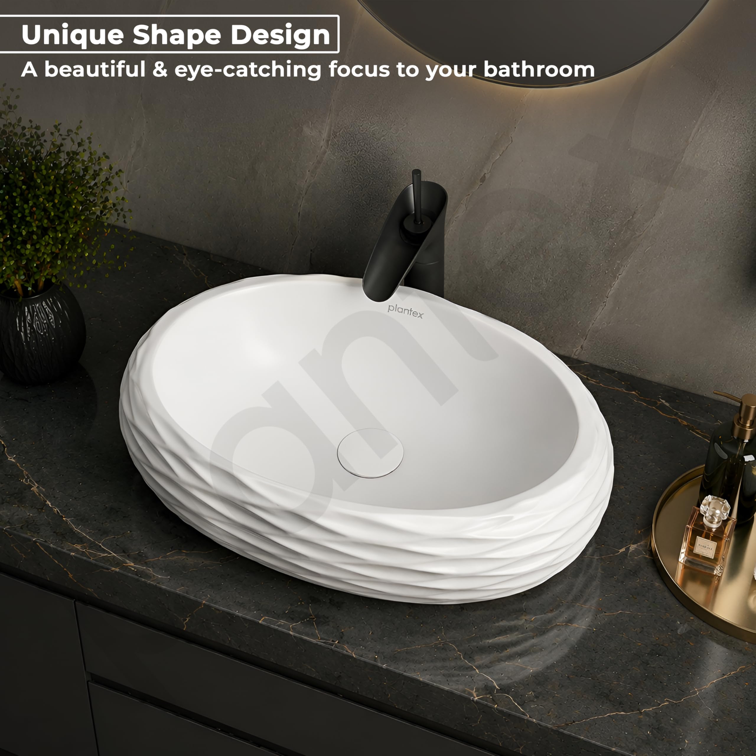 Plantex Ceramic Basin - Modern Bathroom Sink -8 Plantex Ceramic Basin - Modern Bathroom Sink -8