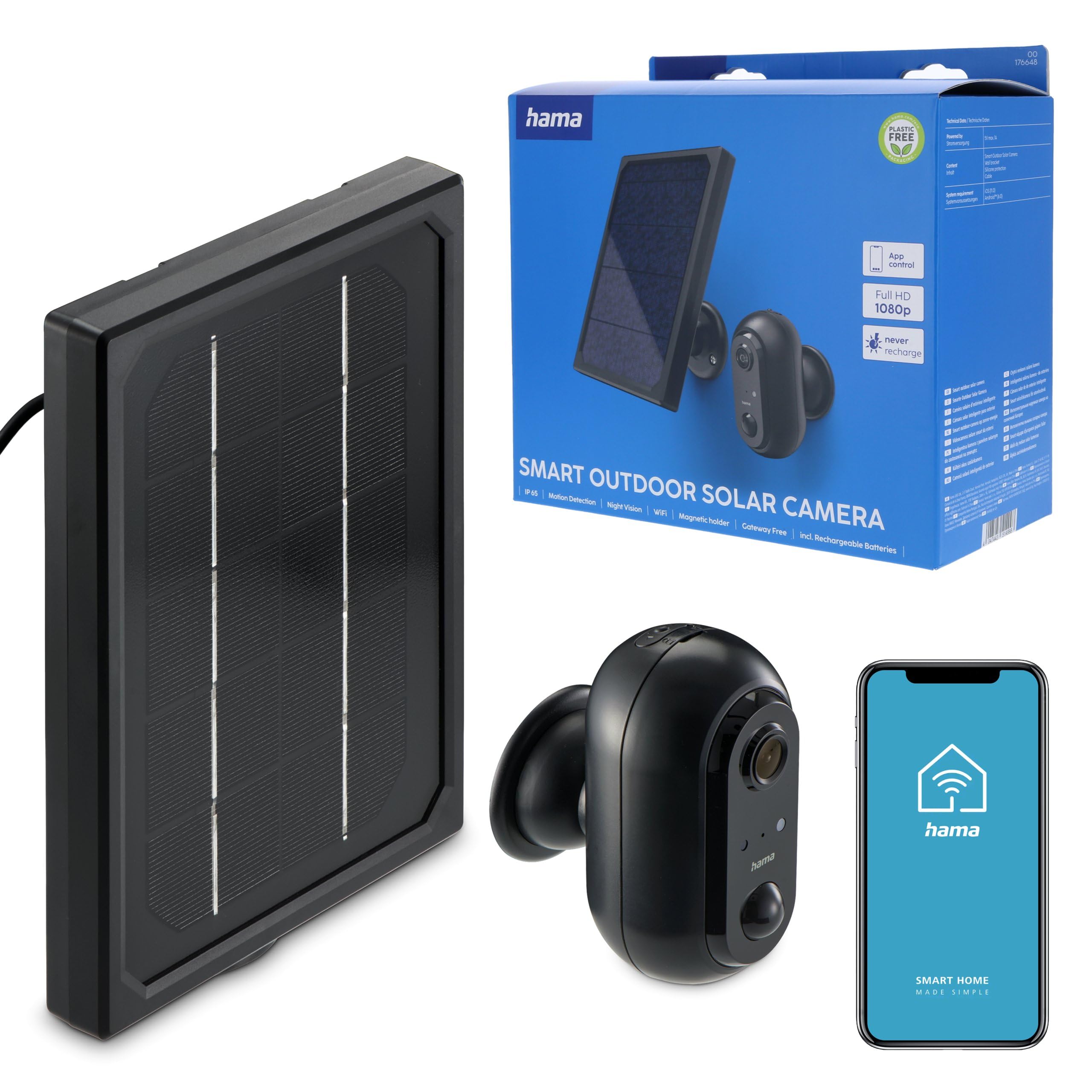 Hama Überwachungskamera mit Akku und Solar