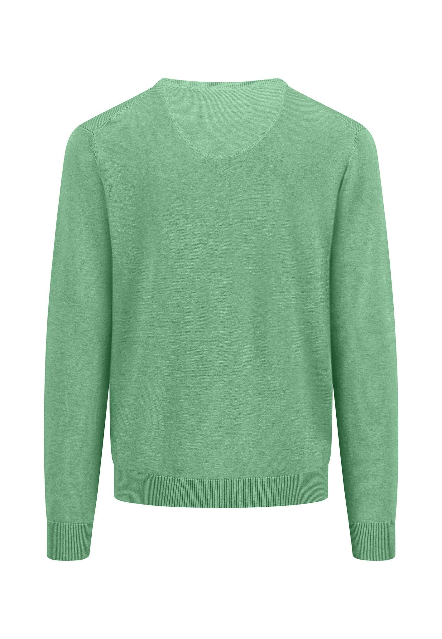 FYNCH-HATTON Pullover aus Baumwolle mit V-Ausschnitt