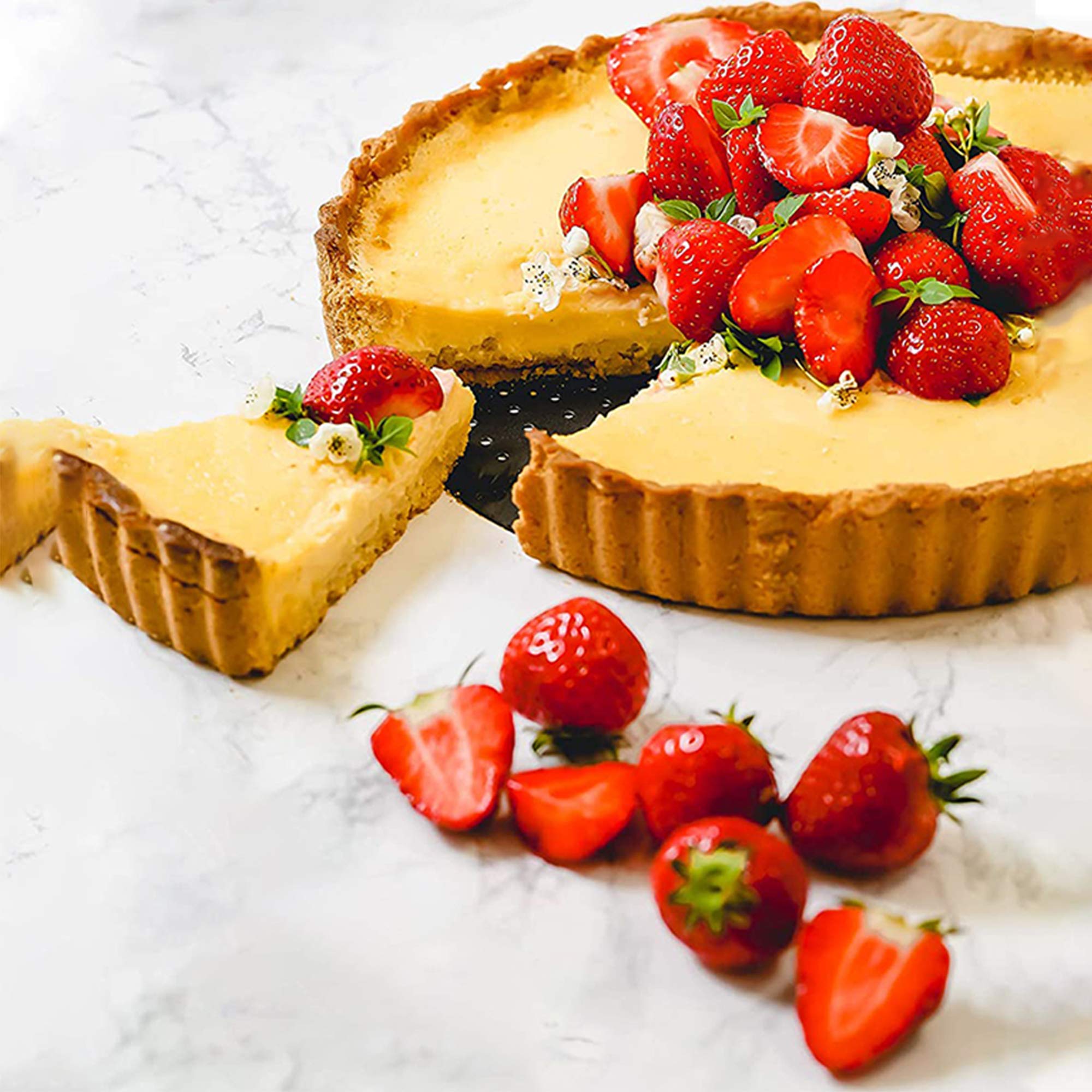 Tarteform 26 cm Mit Hebeboden - Quicheform, Tarte Form für Kuchen und Pizza