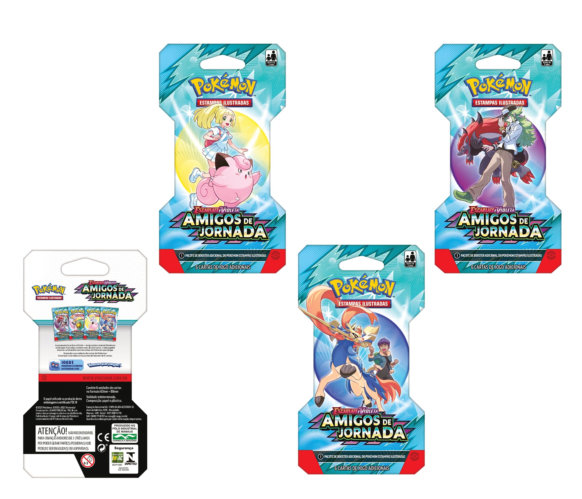 Pokémon TCG, Blister Unitário EV9 Amigos de Jornada | Amazon.com.br