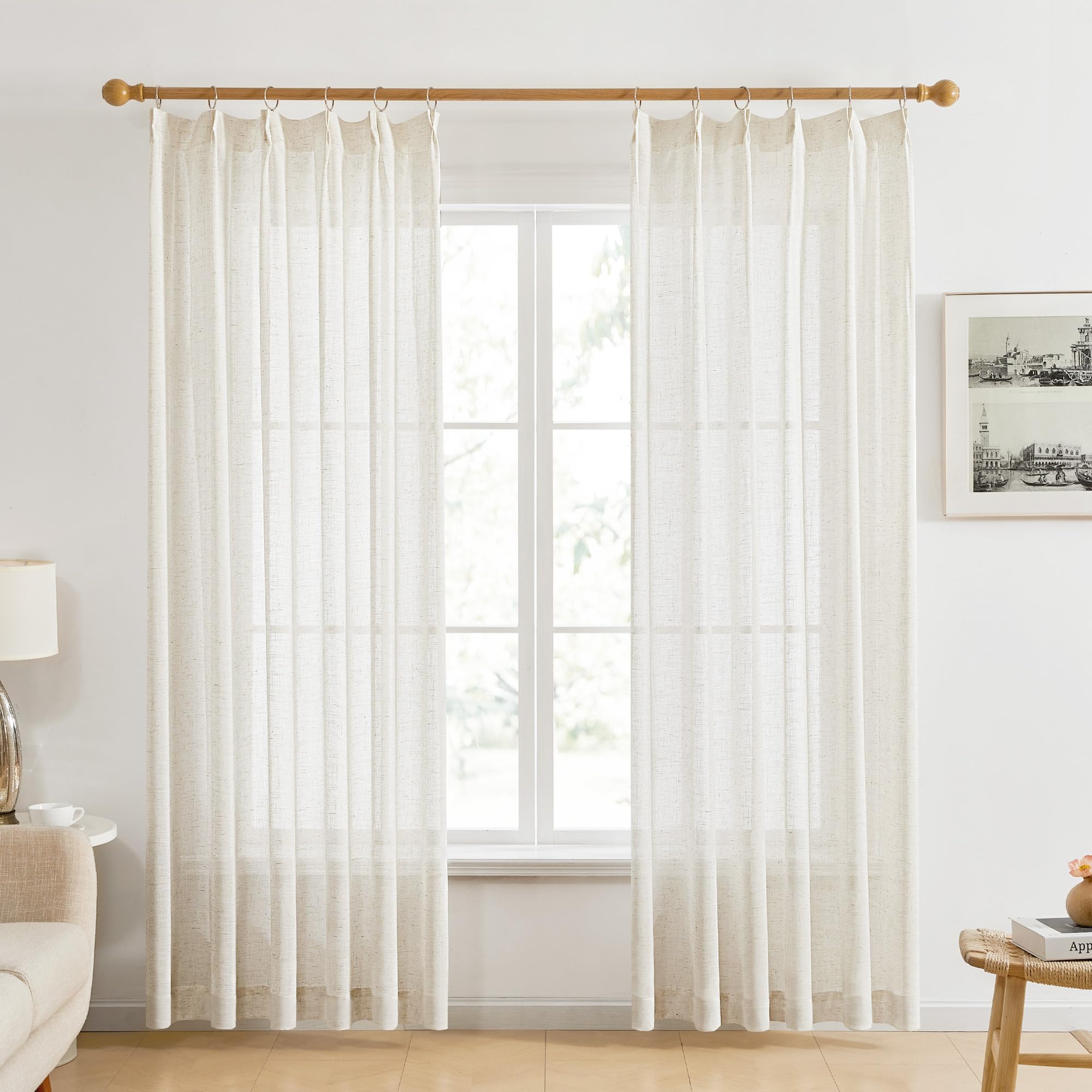 Amazon.co.jp: Deconovo Lace Curtains, Width 39.4 x Length 43.3