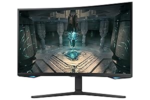 Samsung 32" Odyssey QHD G65B Curved Gaming Monitor, 240Hz, 1ms (GTG), HDR 600, Gaming Hub, 1000R, AMD FreeSync Premium Pro, LS32BG652ENXGO