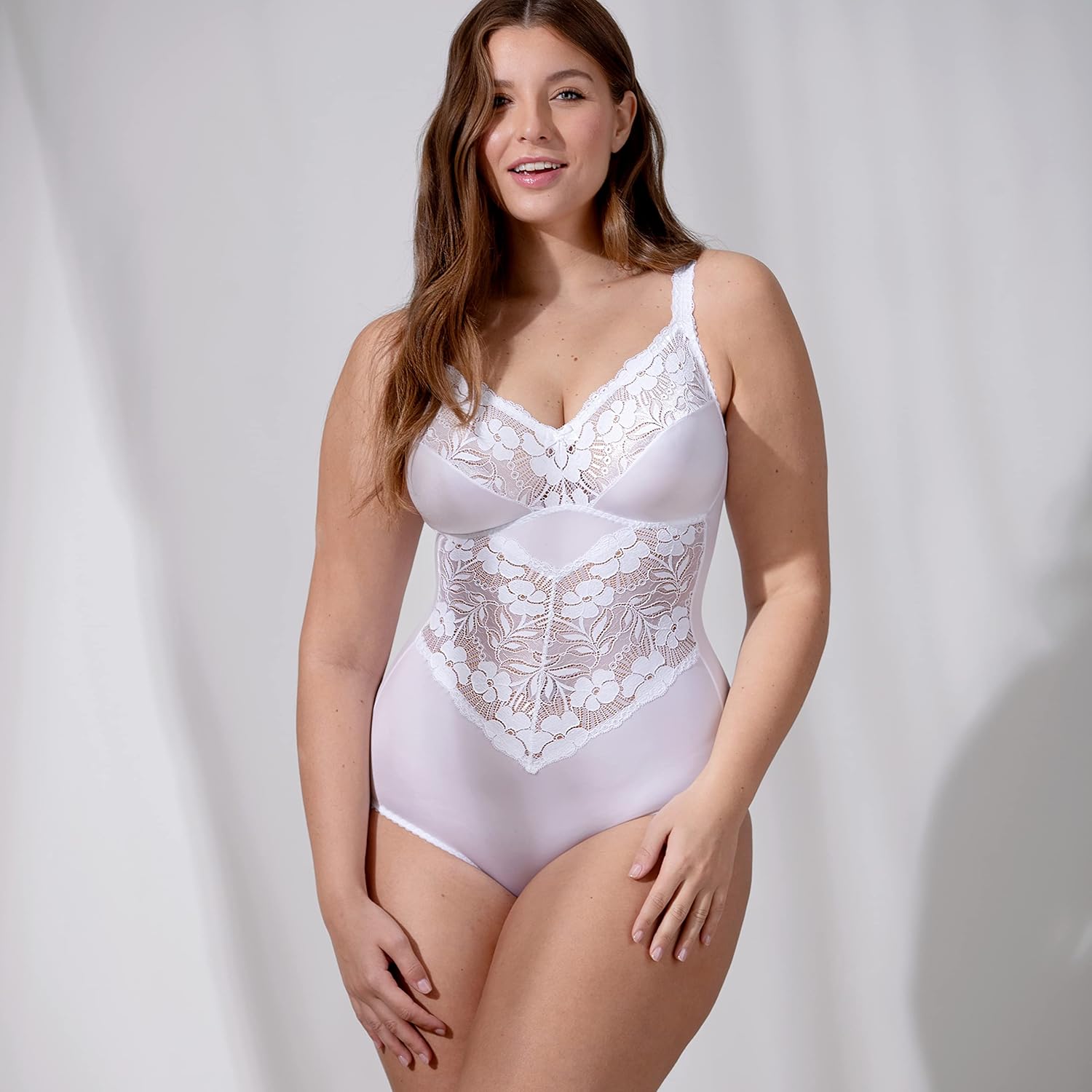 Miss Mary of Sweden Fantastic Flair Non-Wired Lace Body – Soft Support Bodysuit, Unpadded Cups, Stretch Lace, Flattering Fit - Image 5
