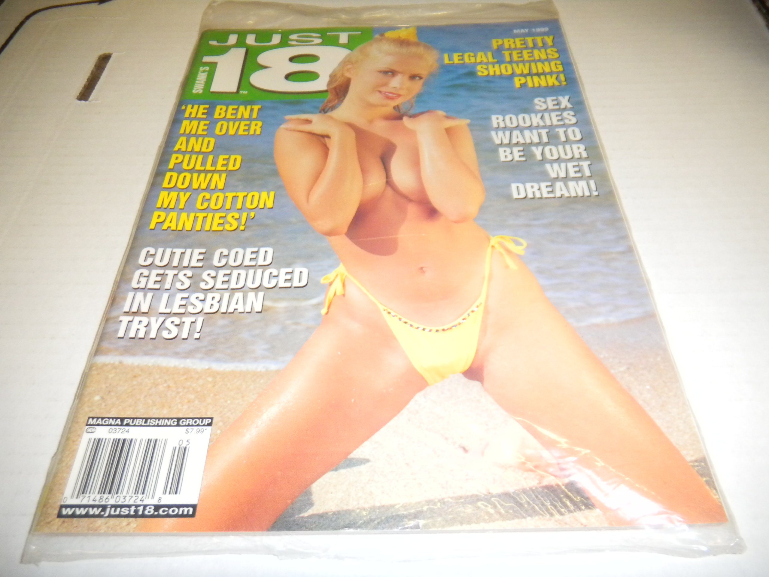 Amazon listing for Just 18 books