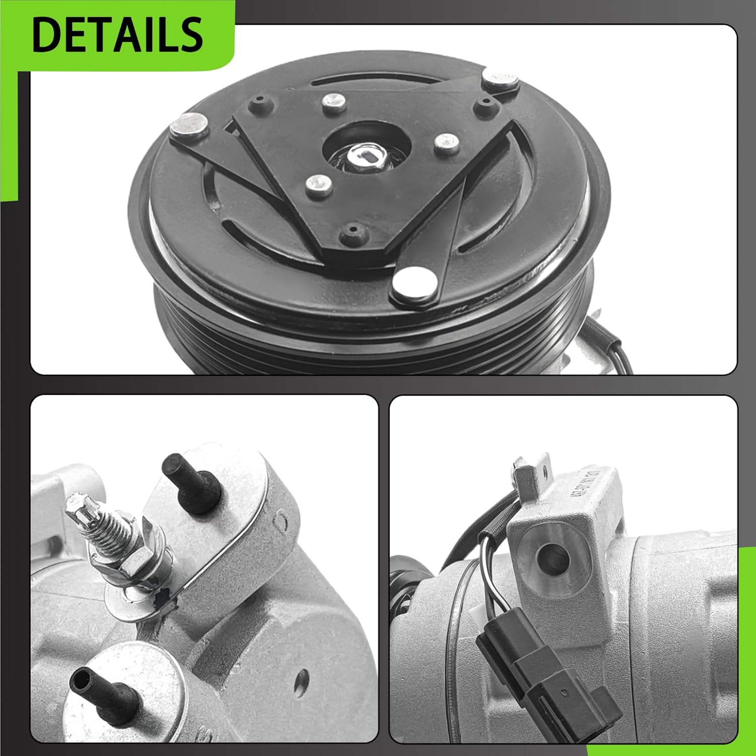 CO 11332C 6512785 A/C Air Conditioner Compressor W/Clutch Fits Ford Escape Mazda Tribute Mercury Mariner 2008-2012 L4 2.3L 2.5L