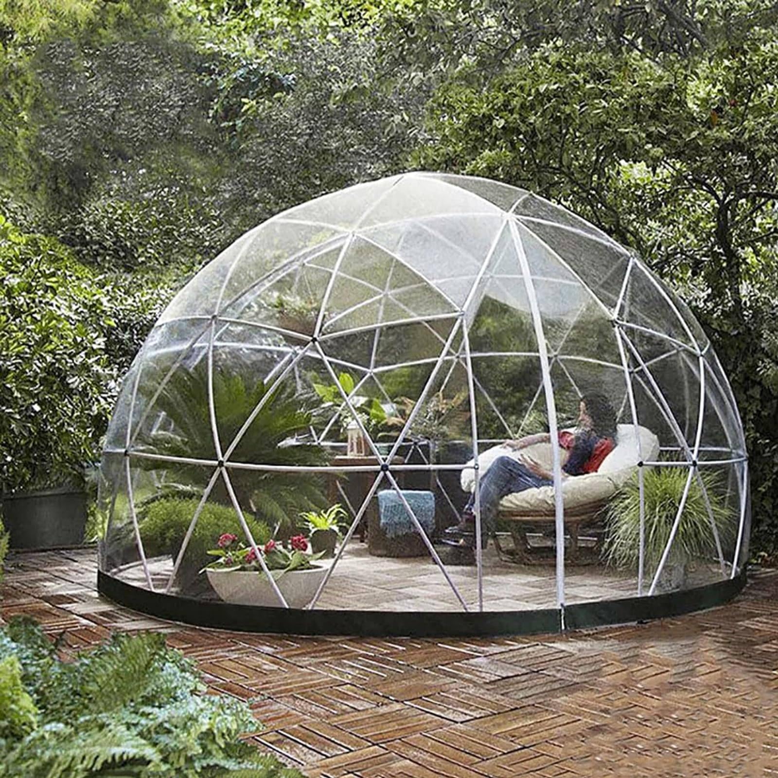 Namiot Bubble 3,6 M/12 Stóp, Namiot Kopułowy Geodezyjny Dla 6-8 Osób, Igloo Ogrodowe Z Przezroczystym Oknem, Przezroczysty Namiot Kopułowy Na Podwórko, Kemping, Imprezę