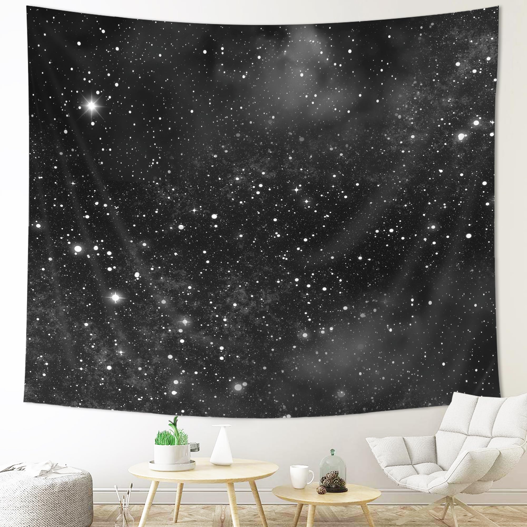 Amazon.com: Imirell Night Sky Stars Tapestry 78Wx59H Inches Black
