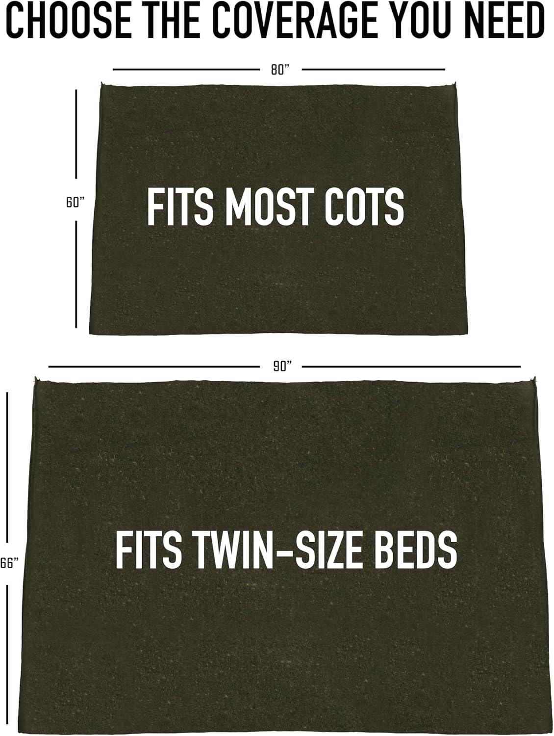 Rothco Wool Rescue Survival Blanket – Warm Emergency Outdoor, Camping Sleep Throw