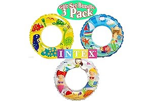 Intex Ocean Reef Transparent Swim Rings for Kids Ages 5 Years Old & Up