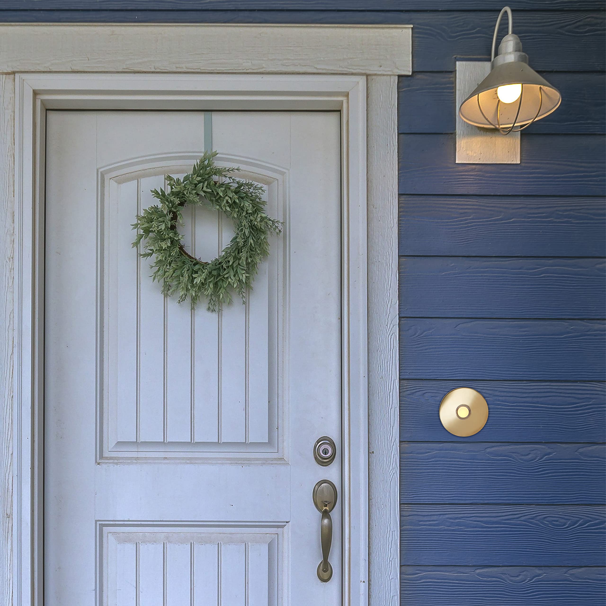 Lighted Doorbell Button - Brass -8