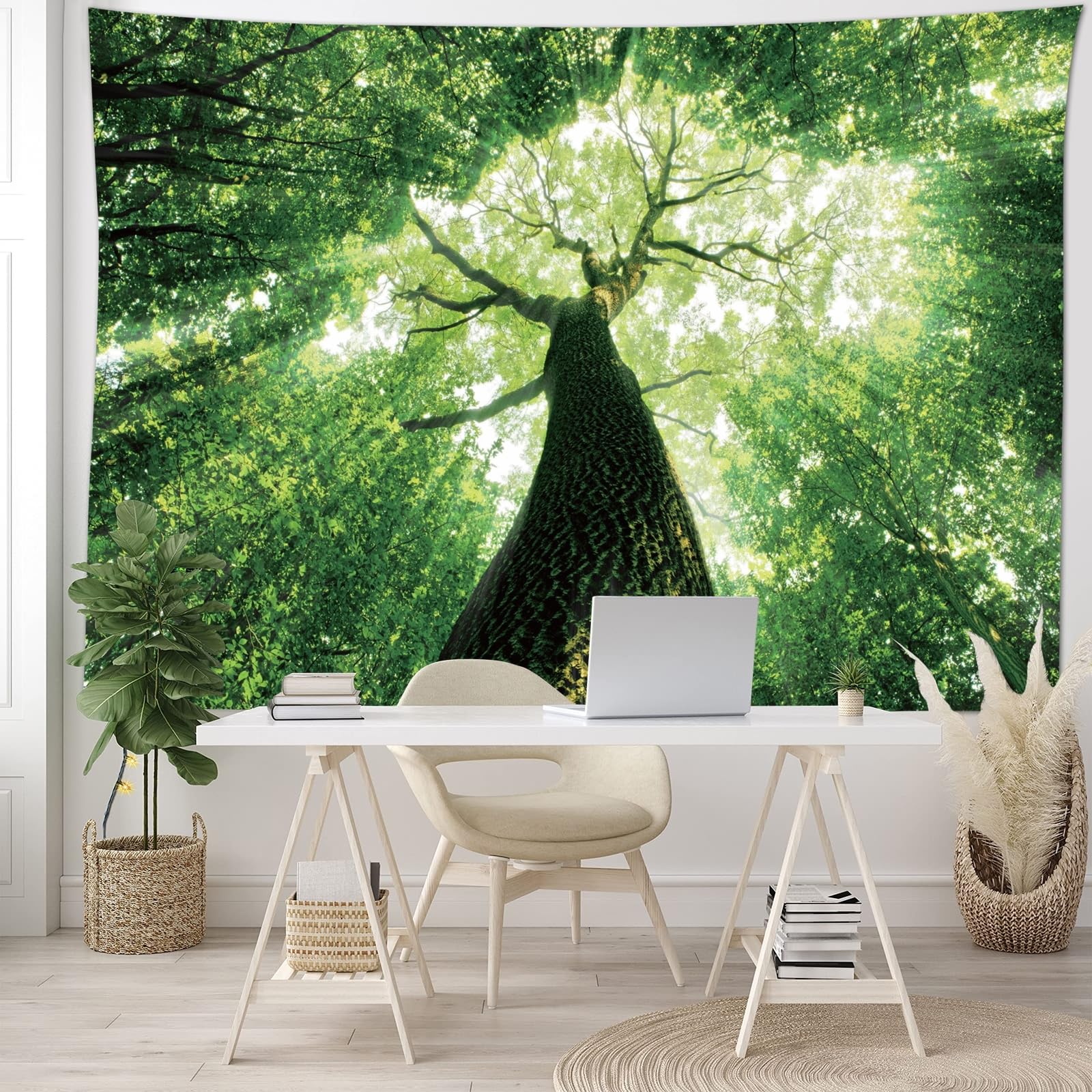 Skcess Wall Towel 200 x 200 cm Tapestry Forest Nature Landscape - Image 4