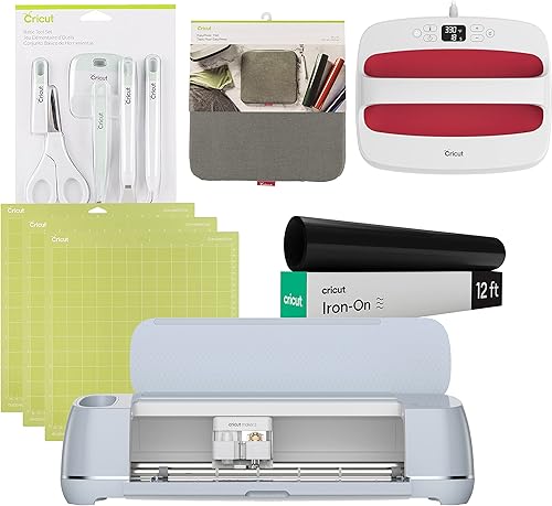 Miniatura 1 de Cricut Maker 3 - Máquina de corte inteligente paquete de inicio para planchar incluye juego de herramientas de 5 piezas prensa de calor EasyPress 2