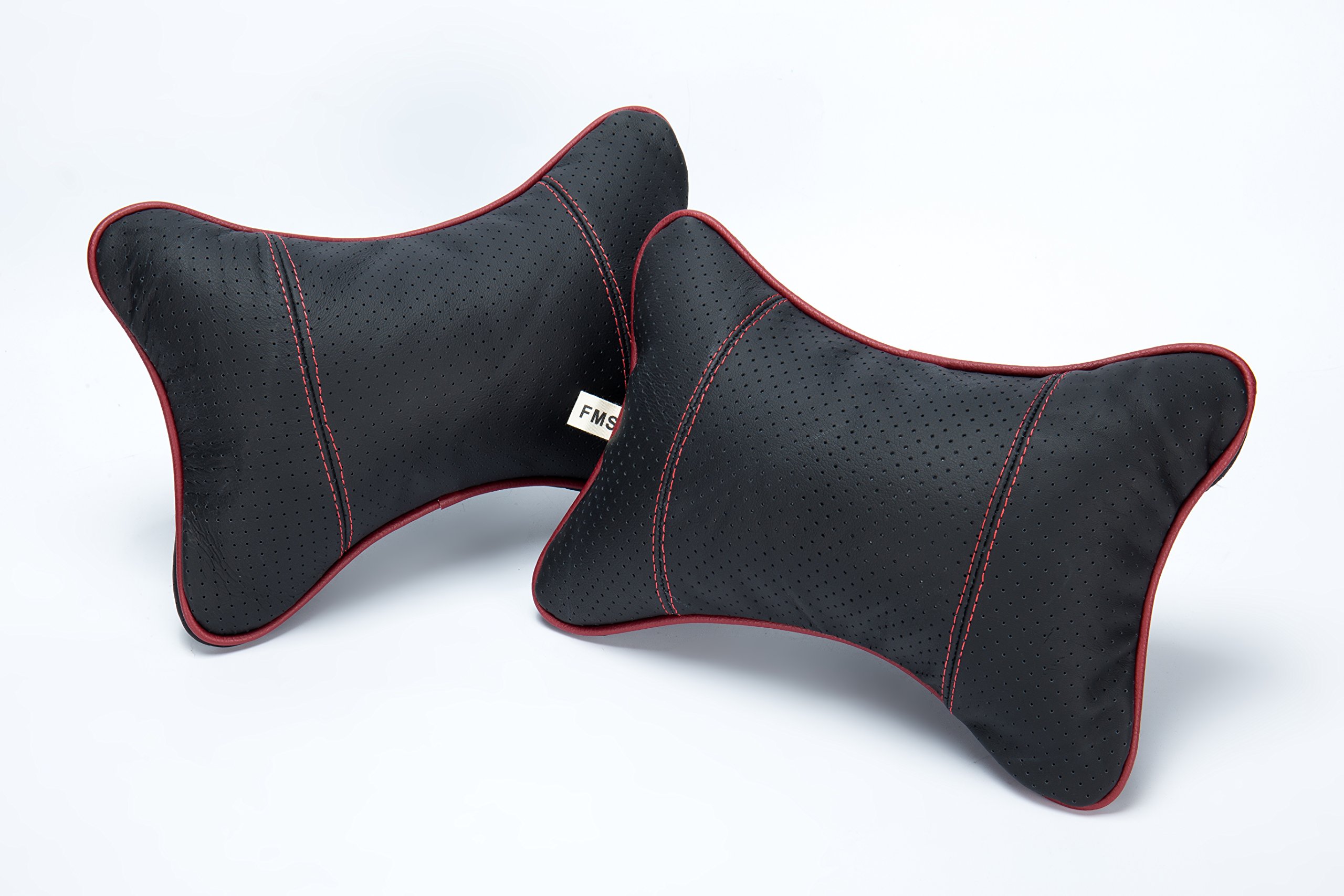 EQLIFD 2x Auto Nackenkissen PU Leder - Für Mitsubishi ASX 2014-2023 Kopfstützen