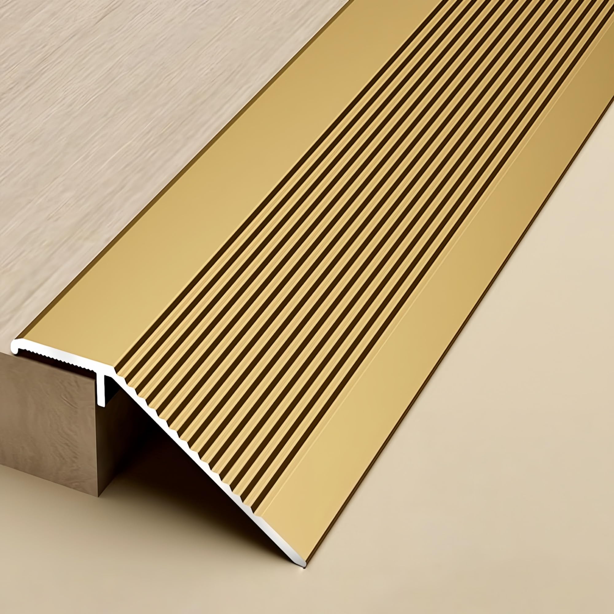 Barre de transition en aluminium, bande de seuil de porte, couvre-espace pour une transition fluide du sol