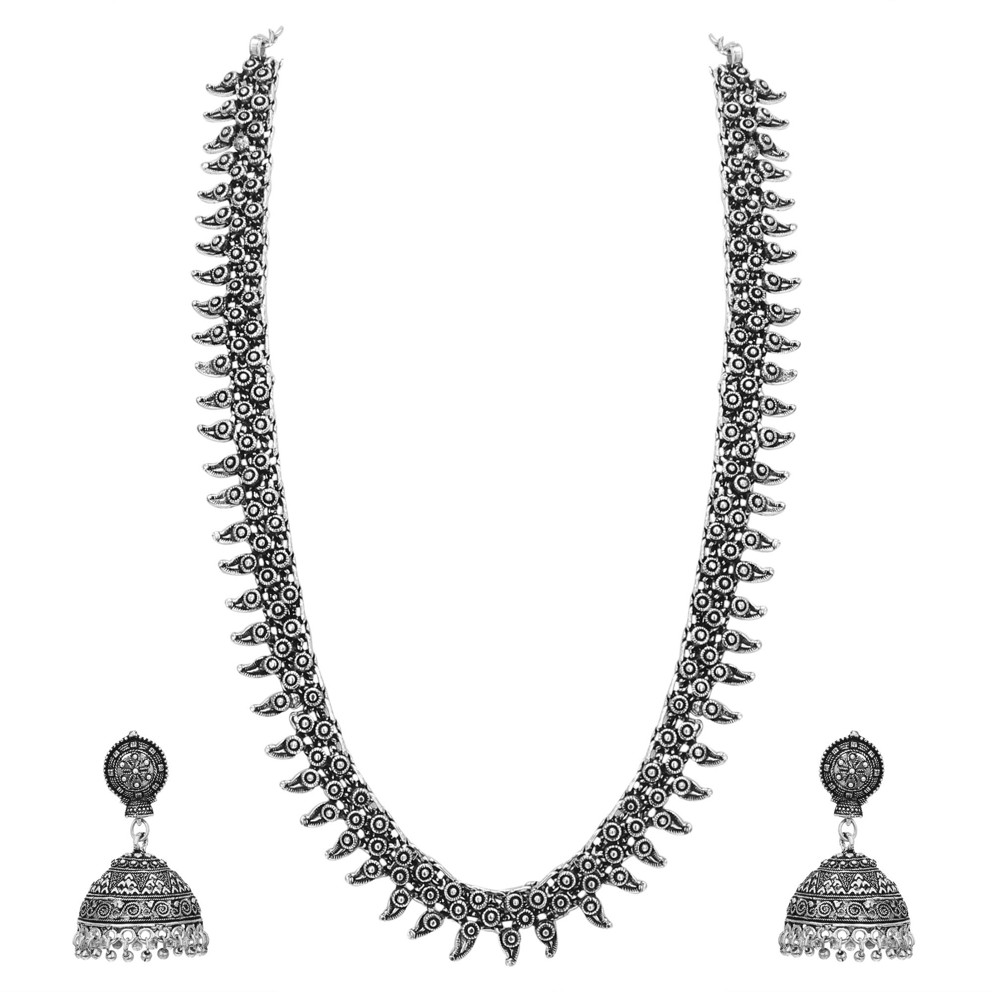 See full amazon price history chart for Sasitrends Oxidized German Silver Long Necklace with Earring for Women and Girls Sasitrends Oxidized German Silver Long Necklace with Earring for Women and Girls (B07SNW5BJ9) Amazon Price History, Amazon Price Tracker
