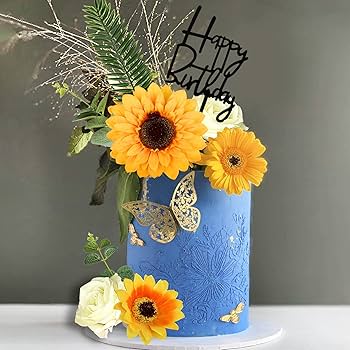 ②29日21時迄 【リピート ひまわり】ドテラ St Cp Tt Gm Amazon.co.jp: ひまわりケーキトッパー 18個 ひまわりテーマ