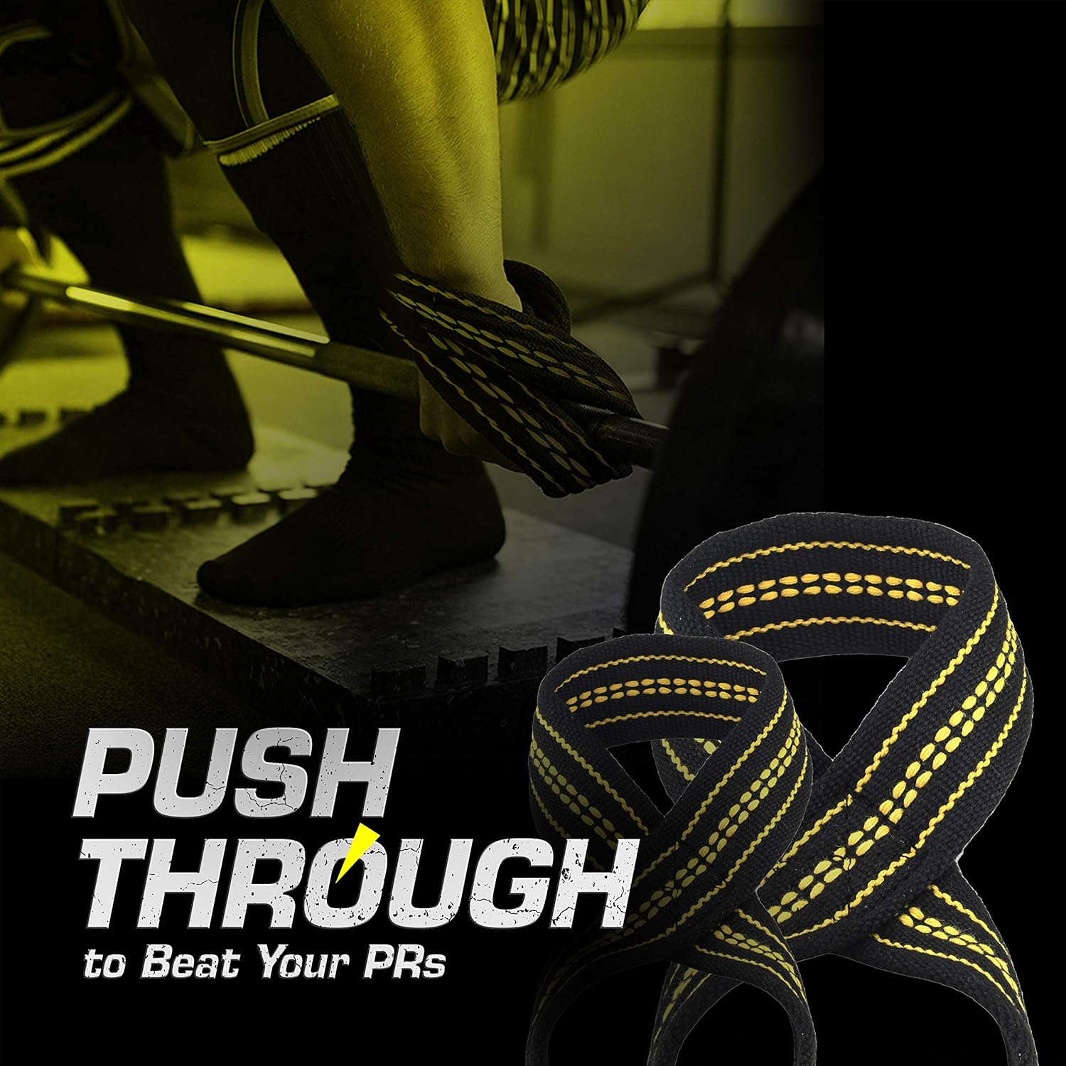 Buy Deadlift Straps Figure 8 Lifting Strap for Power Lifters