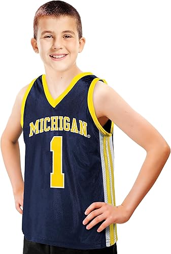 Little King NCAA - Camiseta de baloncesto universitaria para niños y adolescentes