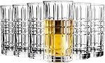 Highball Glasses Set of 6 - Tall Glasses Drinking Set 445 ML - Elegant Glassware Drinking Glasses for Water, Ice Coffee, Cocktail, Cold Beverage