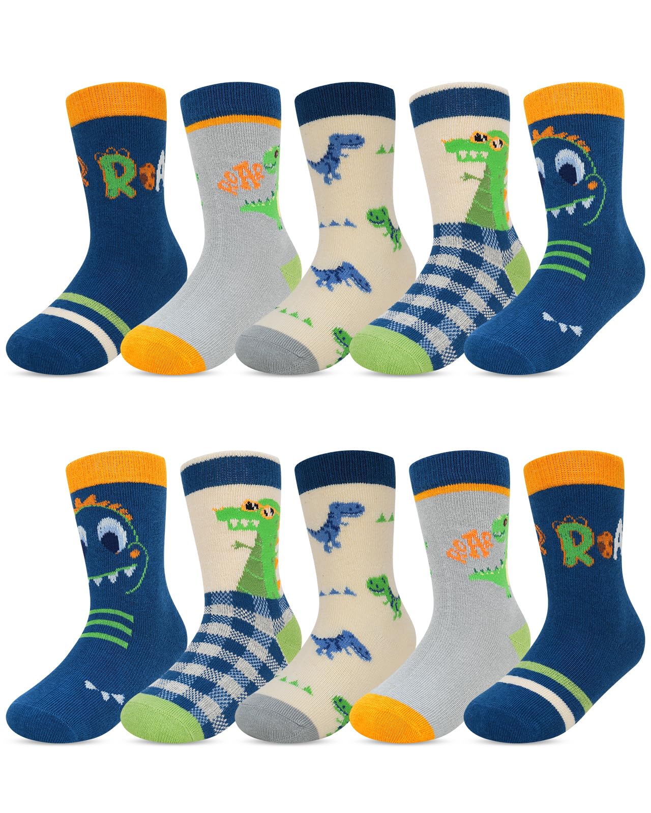 Kyopp 10/5 Paar Socken Kinder Mädchen und Jungen Funny Socken Lustig Animals Cotton Socken Crew Socks Winter/Sommer