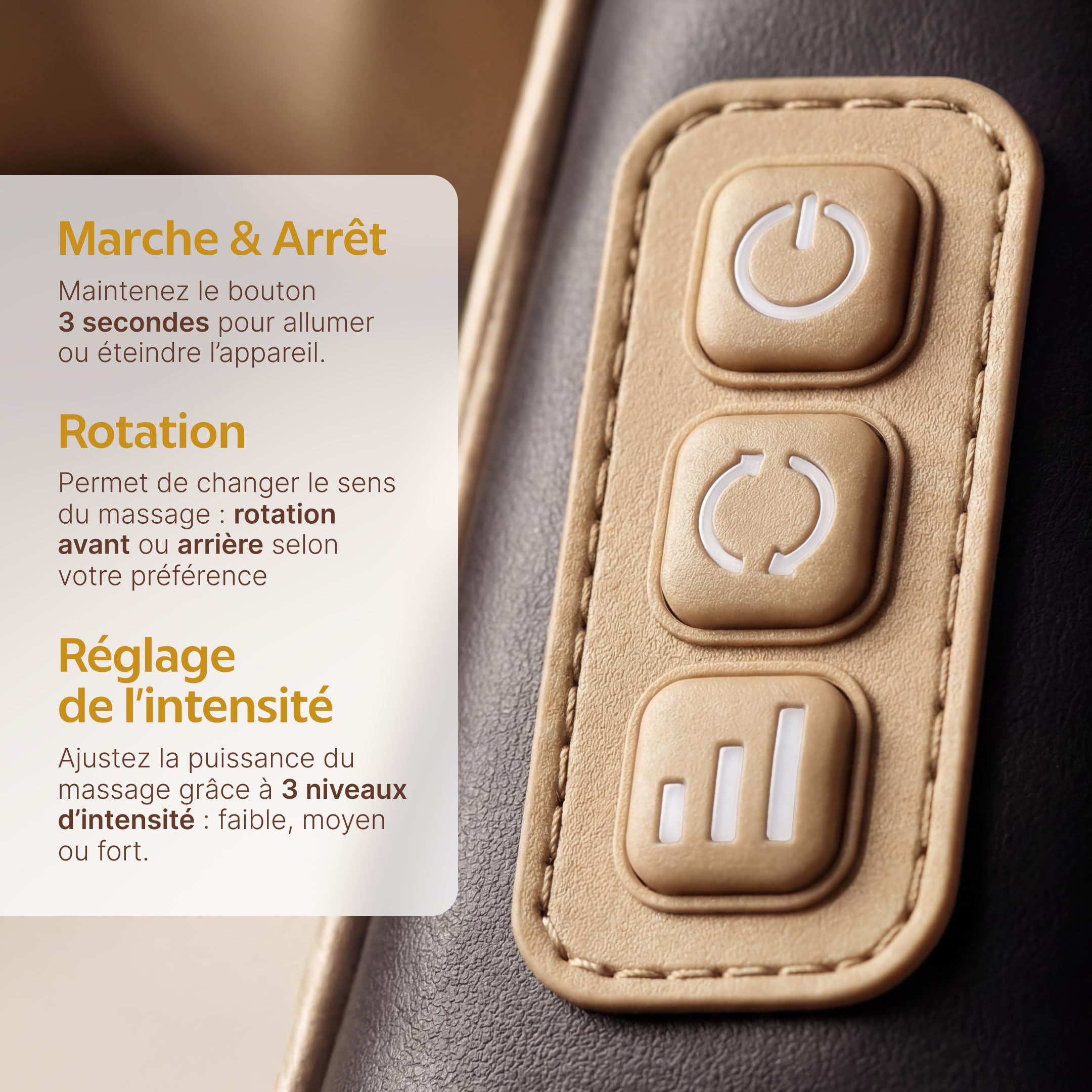 Masseur Dos et Cervicales Shiatsu - Appareil de Massage Électrique Cou et Nuque, Massage Profond pour Soulager les Douleurs et Tensions Musculaires, Usage Maison, Cadeau Femme Homme - Wellfinity
