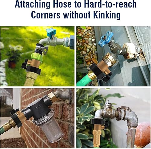 Miniatura 6 de 2 válvulas de cierre de manguera de jardín, válvula de cierre de manguera duradera, válvula de cierre de latón 34 premium para manguera de jardín,