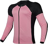 Vista 8 de WICKED STOCK Camisa de motocicleta blindada de malla para hombres y mujeres – Camiseta protectora de motocicleta de malla CE nivel 2 para verano