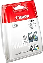 Canon PG-560 CL-561 Pack of Black and Colour Cartridges (Multipack Plastic)