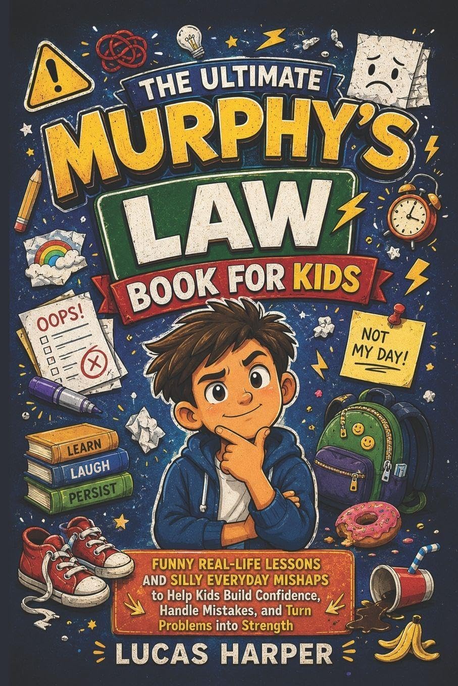The Ultimate Murphy's Law Book For Kids: Funny Real-Life Lessons and Silly Everyday Mishaps to Help Kids Build Confidence, Handle Mistakes, and Turn Problems into Strength