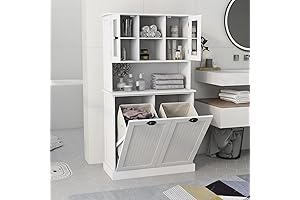 RASOO Tilt-Out Laundry Hamper Cabinet