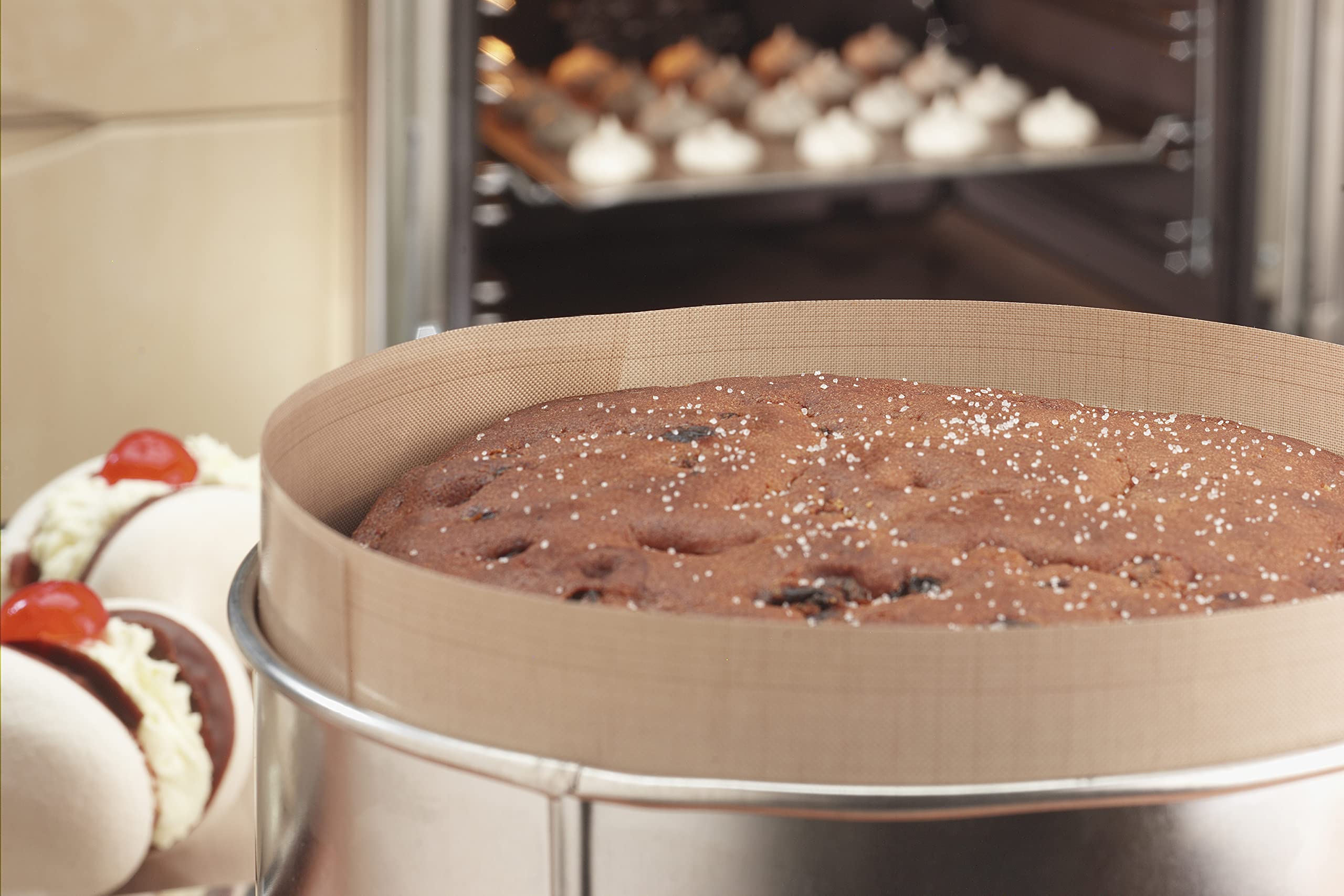 Bake-O-Glide Multigrade Round Cake Tin Liner, Pre-Cut Circle and Wall Side, 14" / 355mm, RDPCT1180, Brown - Image 3