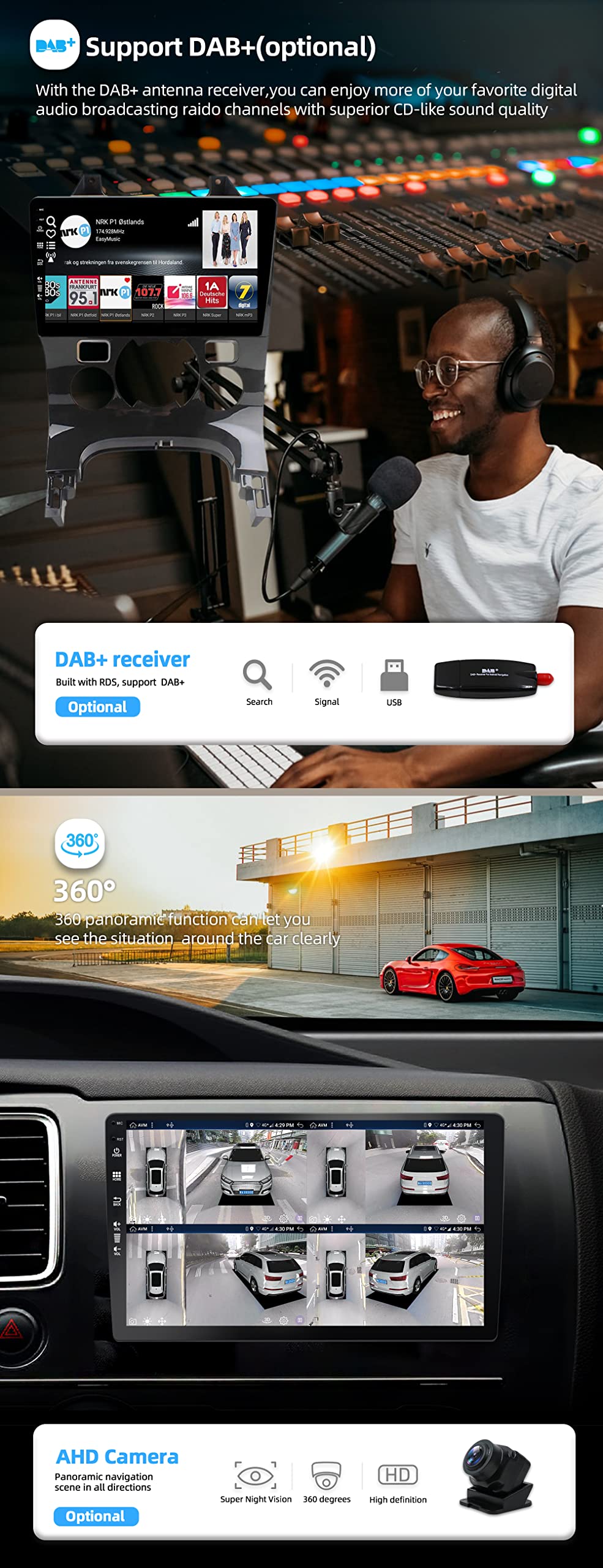 YUNTX Android 16 [6GB+128GB] 2 DIN Autoradio para Peugeot 3008 5008 [2009-2018]- [Integrado CarPlay/Android Auto/DSP/GPS]-8 Core-Free Cámara&Mic-Dab/Control del Volante/Arranque rápido/Bluetooth 5.0