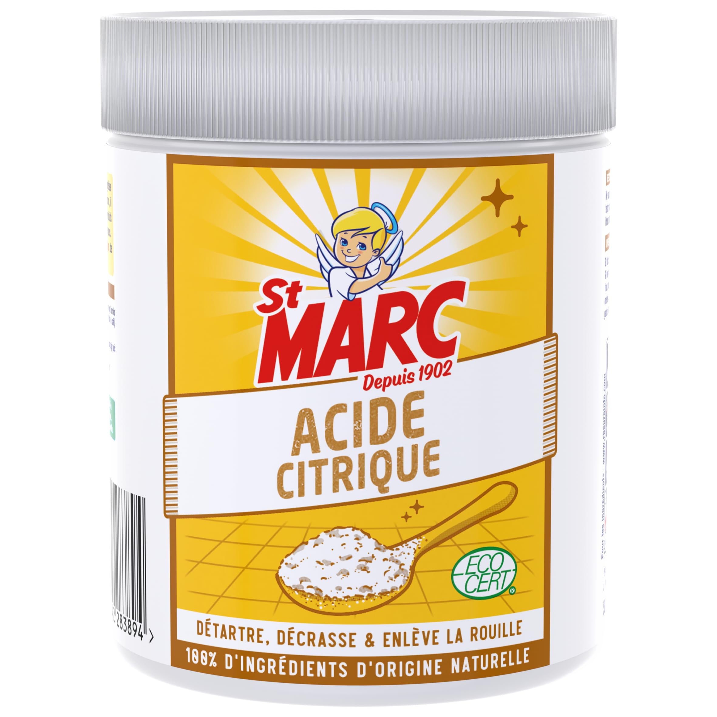 Nettoyant Multi-Usage Naturel St Marc: Acide Citrique 100% Naturel - Nettoie et Fait Briller