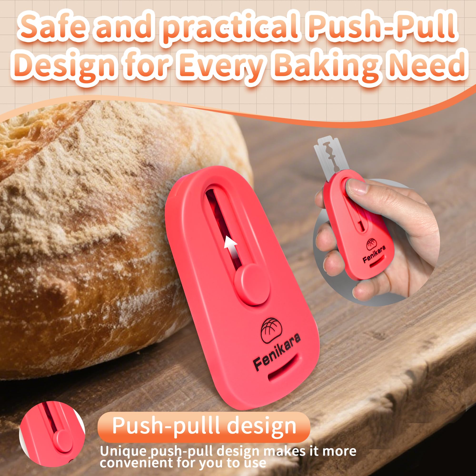 Lot de 2 outils magnétiques améliorés pour la ponctuation du levain et un outil polyvalent pour marquer le pain, pour la cuisson du pain au levain et pour faire du pain