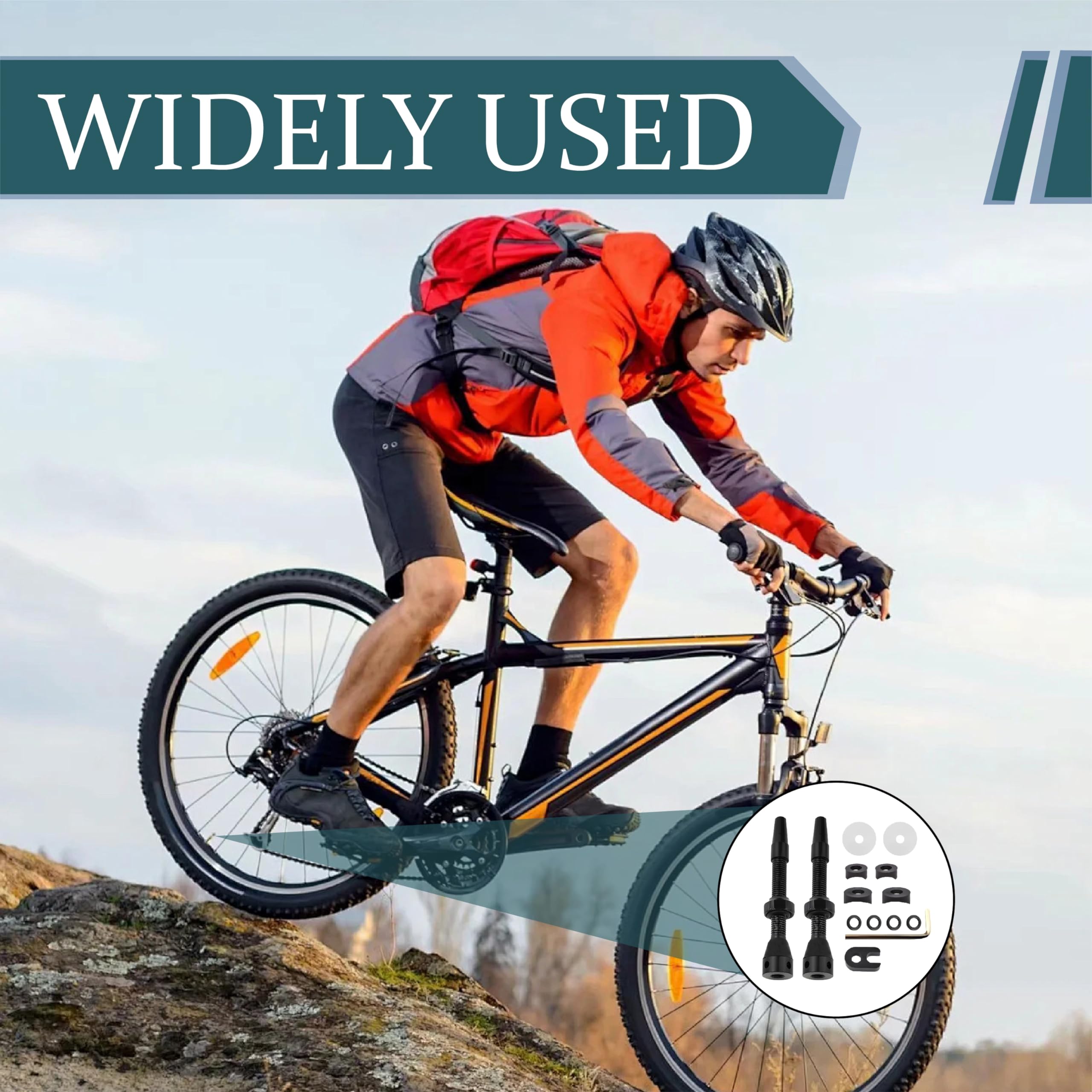 2 sztuki zaworów Presta Tubeless, czarne, bezdętkowe trzonek zaworu, super lekkie, aluminiowe, z narzędziem do usuwania rdzenia i nasadkami zaworów, pasują do większości felg rowerowych bezdętkowych