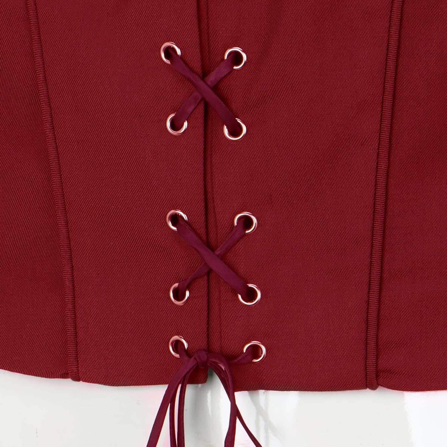 NIHONCOS Womens Pirate Renaissance Tank Top Medieval Waist Cinched Corset Slim Strap Vest Bodice Halloween Cosplay Costume - Image 4