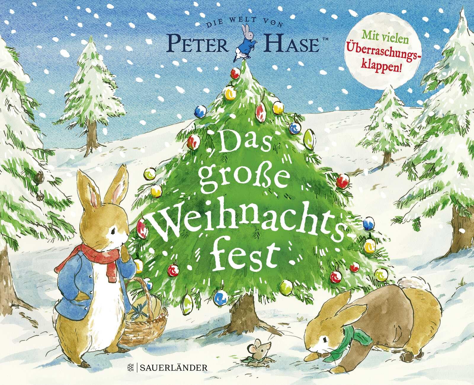 Peter Hase Das große Weihnachtsfest: Klappenbuch mit Weihnachtsgeschichte zur Adventszeit für Kinder ab 3 Jahre. Kinderbuch Klassiker für die Weihnachtszeit (schönes Weihnachtsgeschenk)