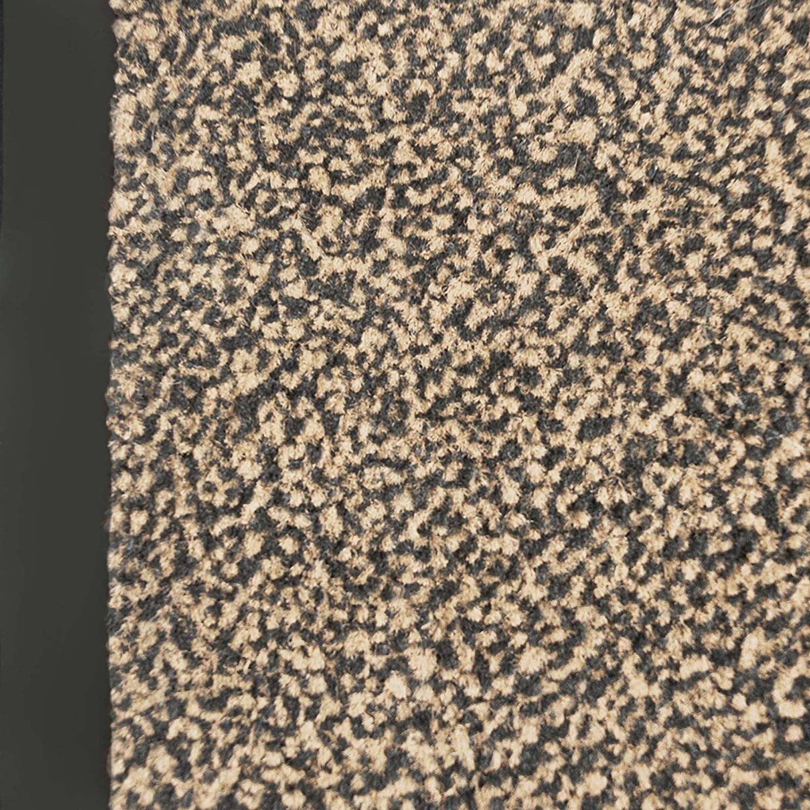 Casa Pura - Tappetino per Ingresso da interno, tappetino antiscivolo e antipolvere, zerbino d'ingresso per interni, zerbino lavabile e ultra assorbente, beige, nero, 90 x 300 cm