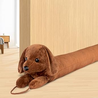 Draught Excluder for Doors 92 cm Heavy Door Draught Excluder for Windows Dachshund Under the Door Draught Excluder Noise Blocker for Door Bottom Air Seal Insulation and Sound Insulation