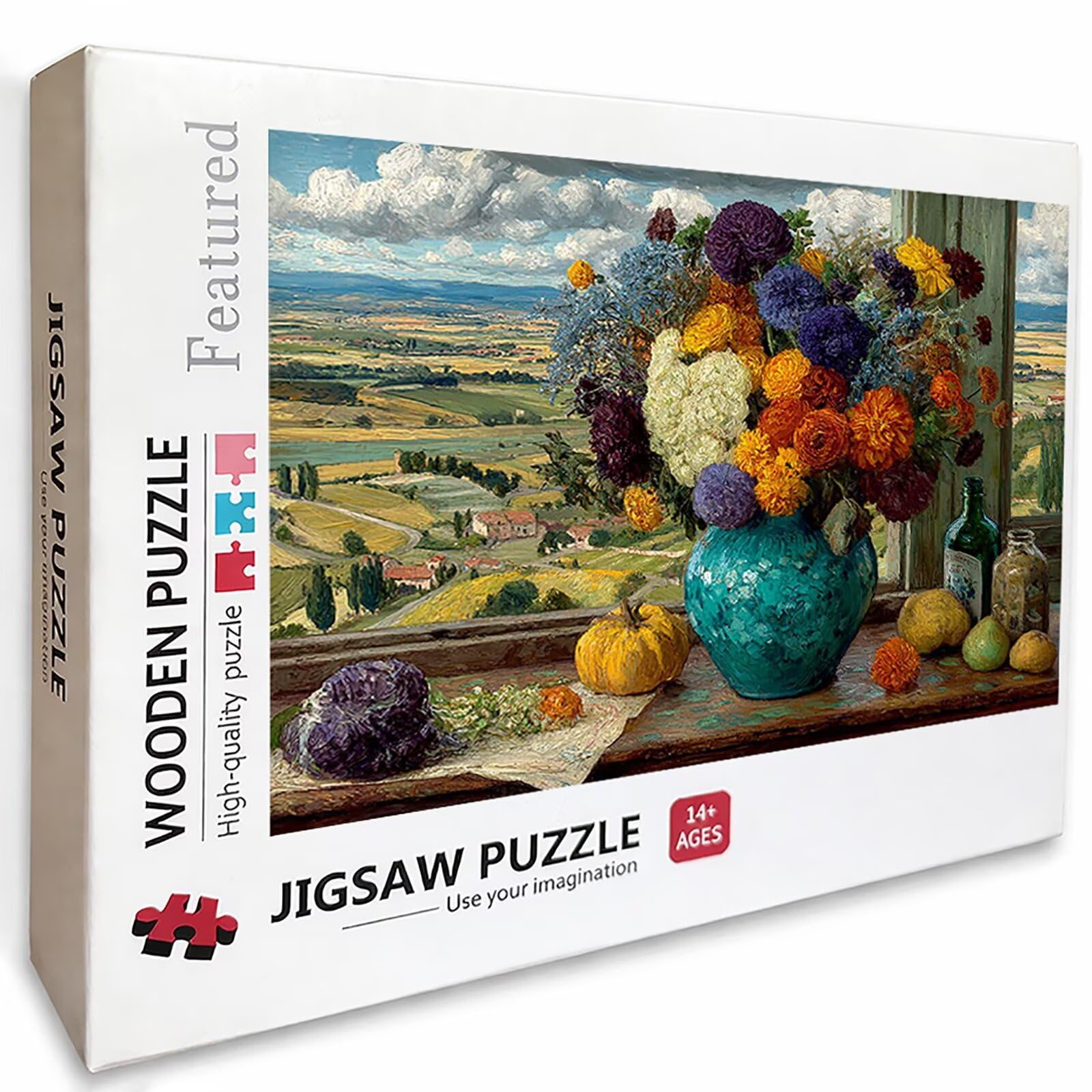 Pole Puzzle 2000 sztuk dla dorosłych, drewniane puzzle z pudełkiem 99 x 70 cm, pomysł na prezent dla mężczyzn i kobiet, zabawne gry rodzinne, gry wyzwania, wykwintne opakowanie na prezent, wystrój