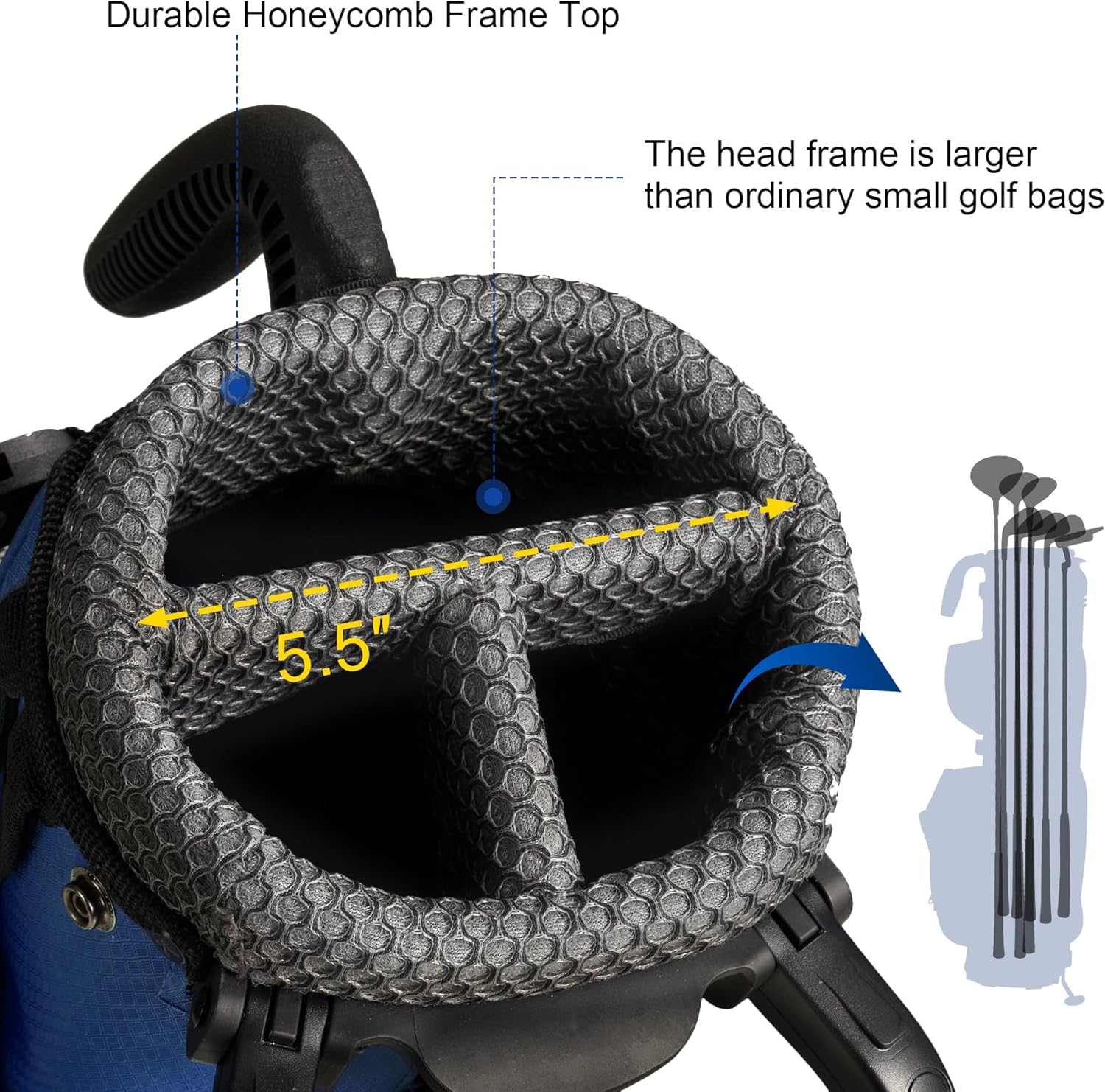 KVV Lightweight Pitch and Putt Golf Bag with Stand, Adjustable Dual Straps, Golf Stand Bag for Extra Storage in a Smaller Size